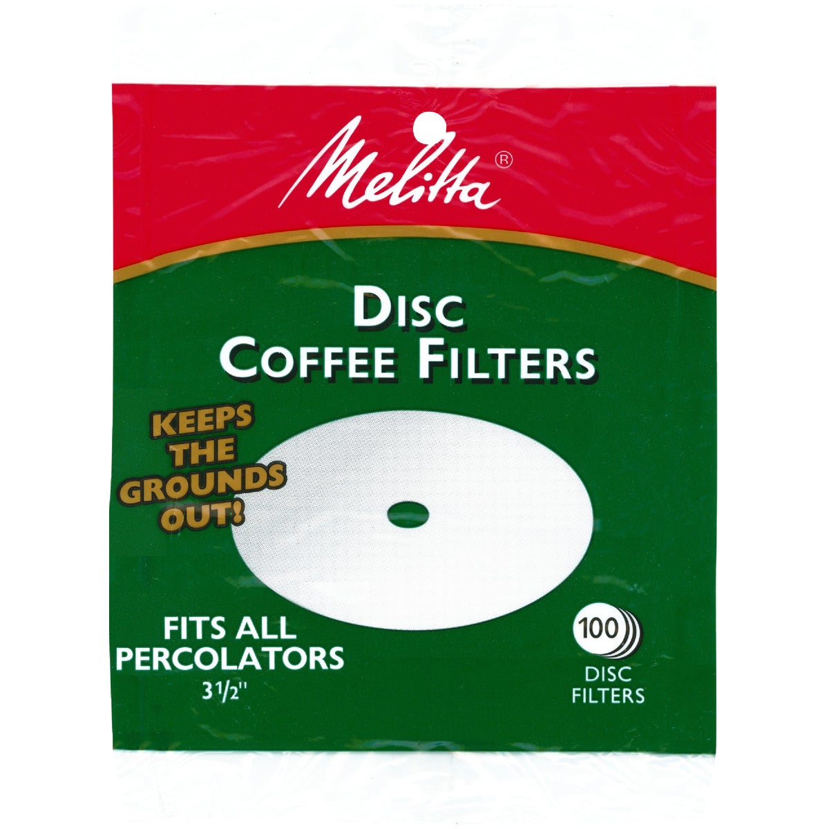 Melitta White Disc Coffee Filter (100-Pack)