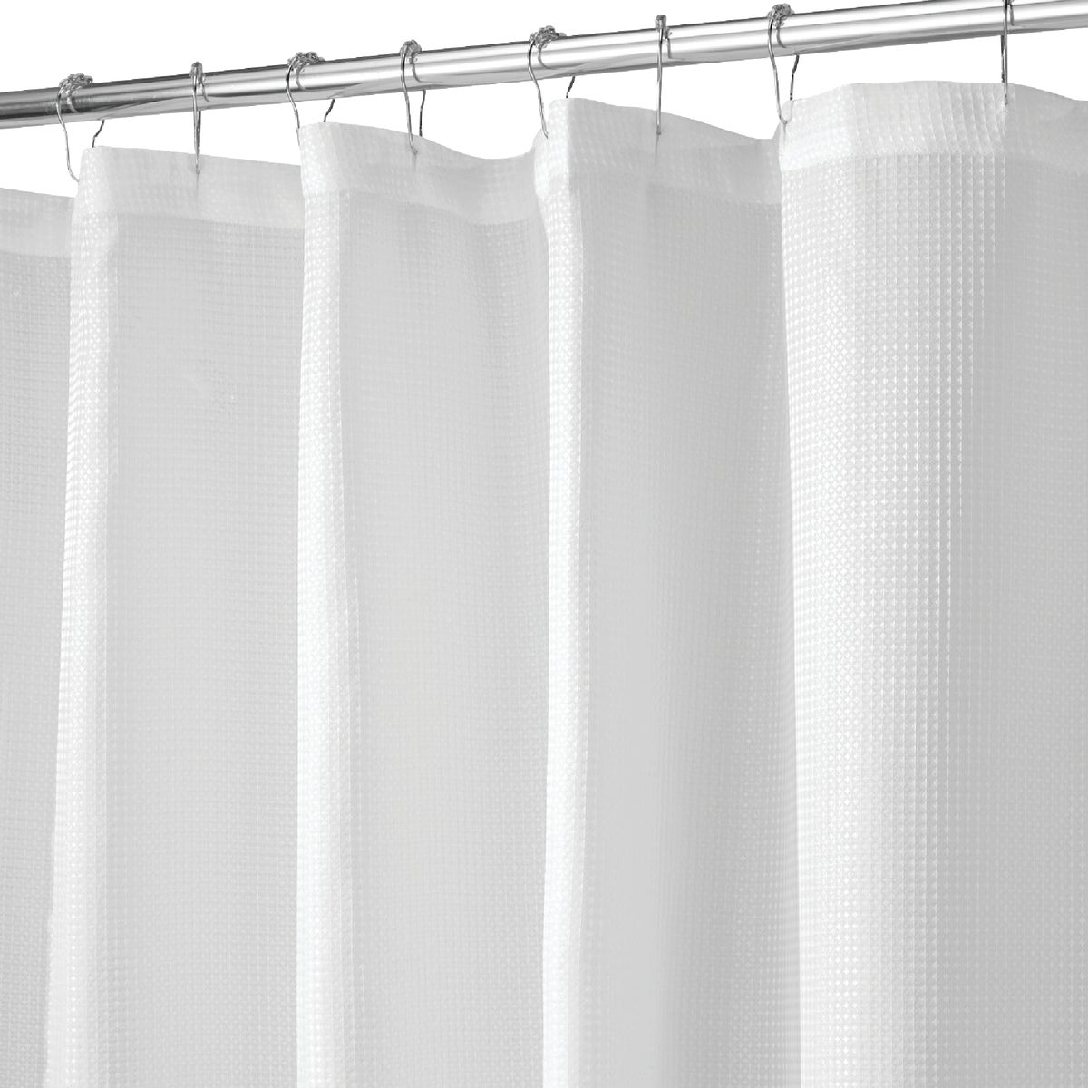 iDesign Graphic Button Hole Polyester Shower Curtain