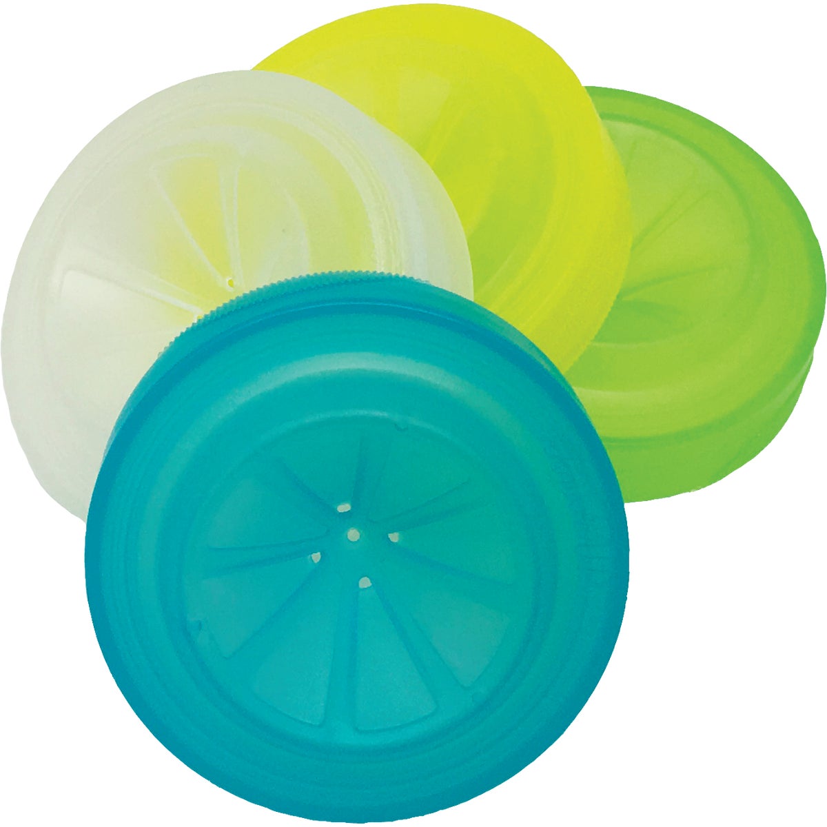 Masontops Plastic Regular Mouth Trap Cap Mason Jar Lid (4-Count)