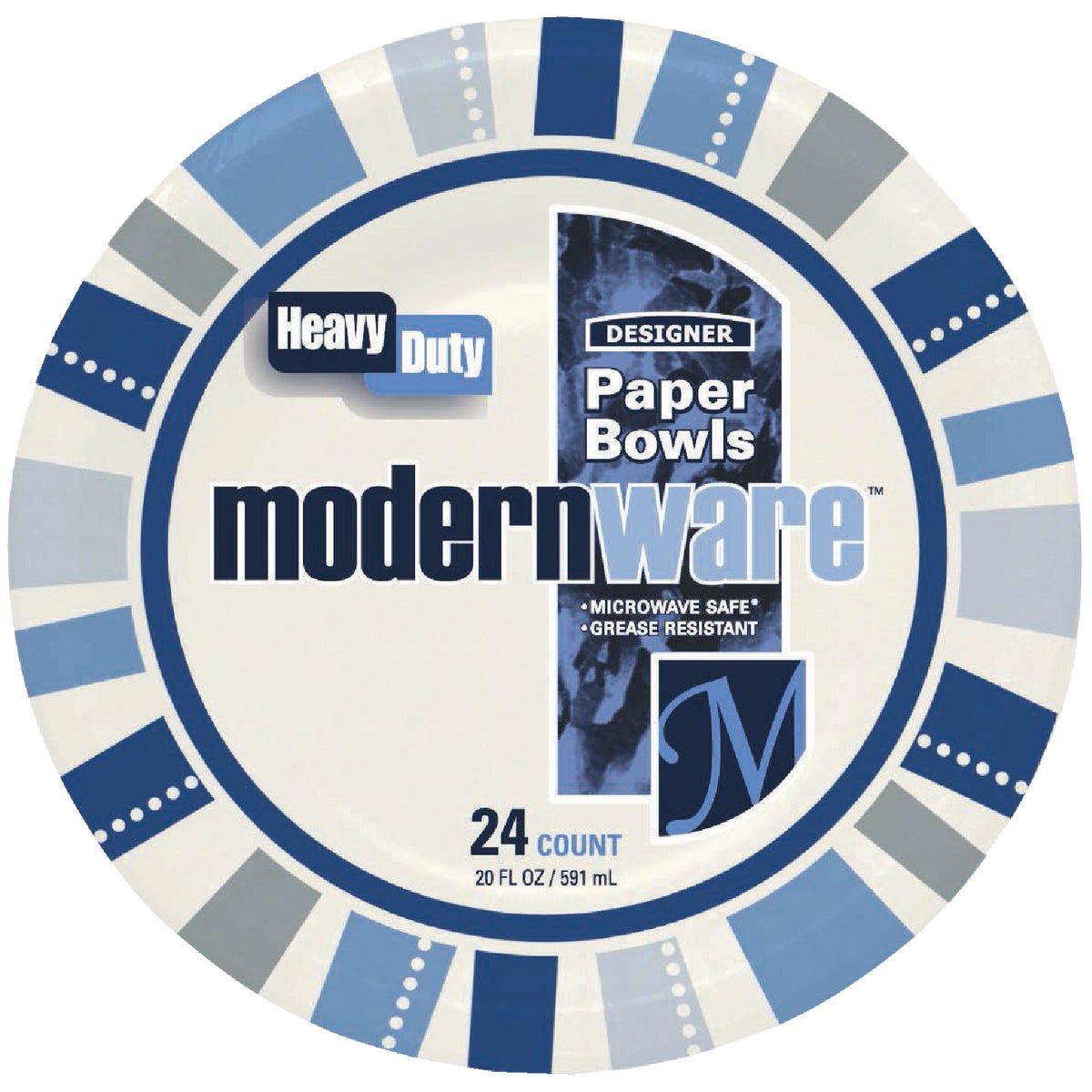 AJM ModernWare 20 Oz. Paper Bowl (24-Count)