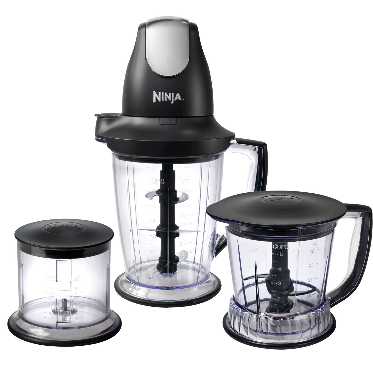 Ninja Master Prep Professional Blender/Food Processor with 16 Oz., 40 Oz. & 48 Oz. Jars