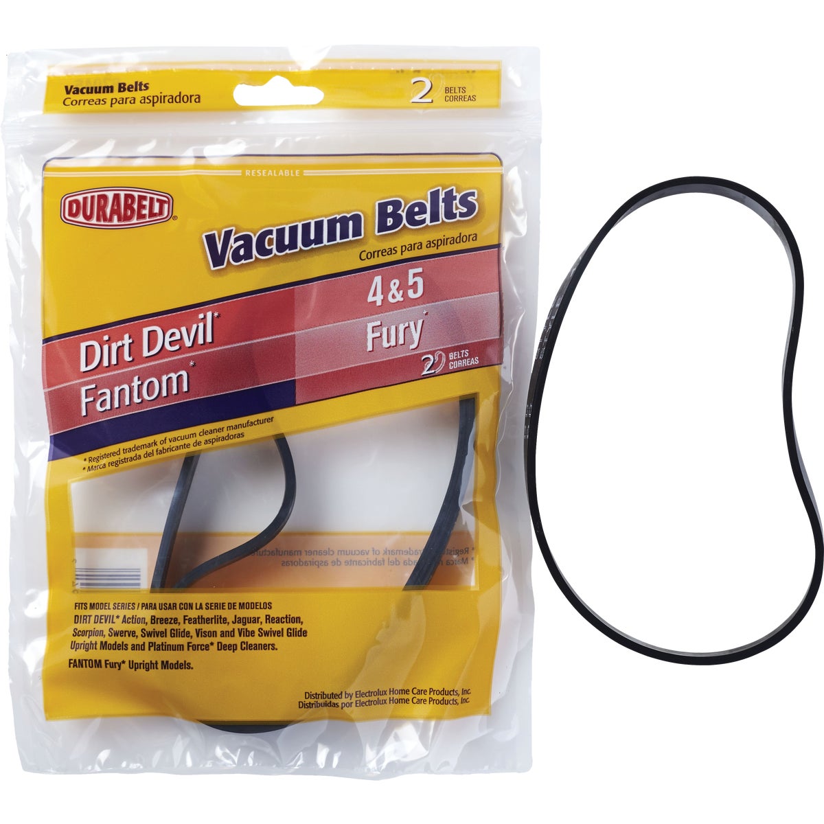 Durabelt Dirt Devil 4 & 5/Fantom Fury Vacuum Cleaner Belt