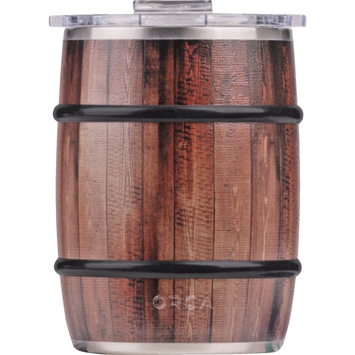 Orca 24 Oz. Dark Oak Double Barrel Insulated Tumbler with Lid