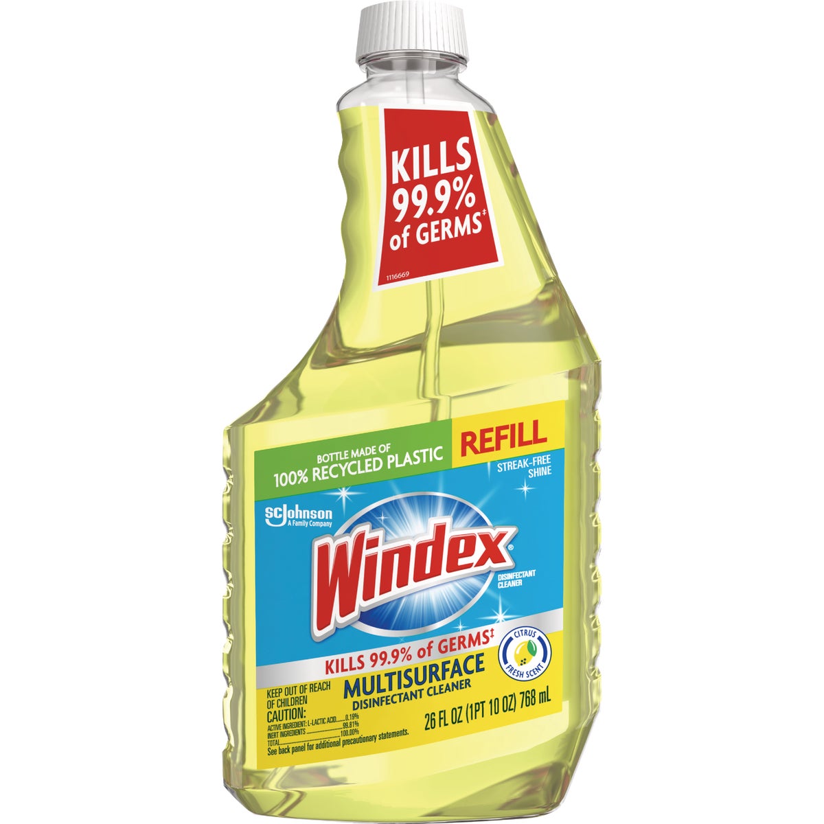 Windex 26 Oz. Multi-Surface Disinfectant Cleaner Refill