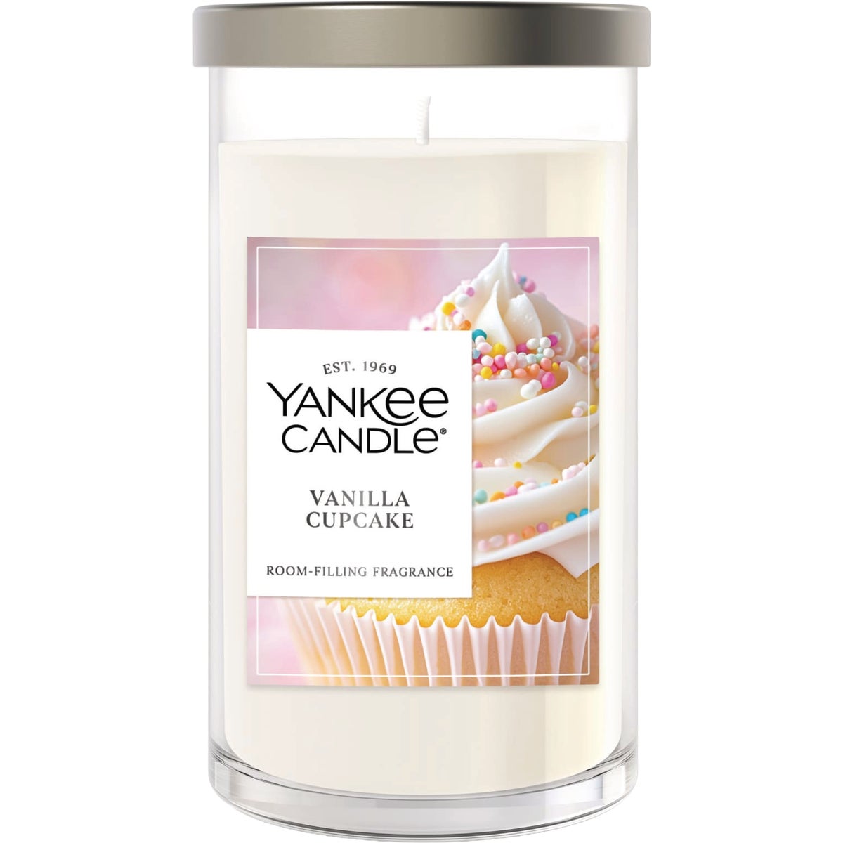 Yankee Candle 14-1/4 Oz. Vanilla Cupcake Medium Pillar Candle