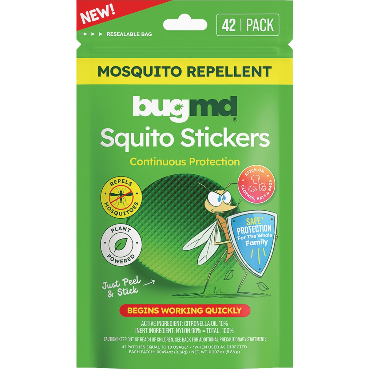 BugMD Squito Stickers Insect Repellent (42-Ct.)