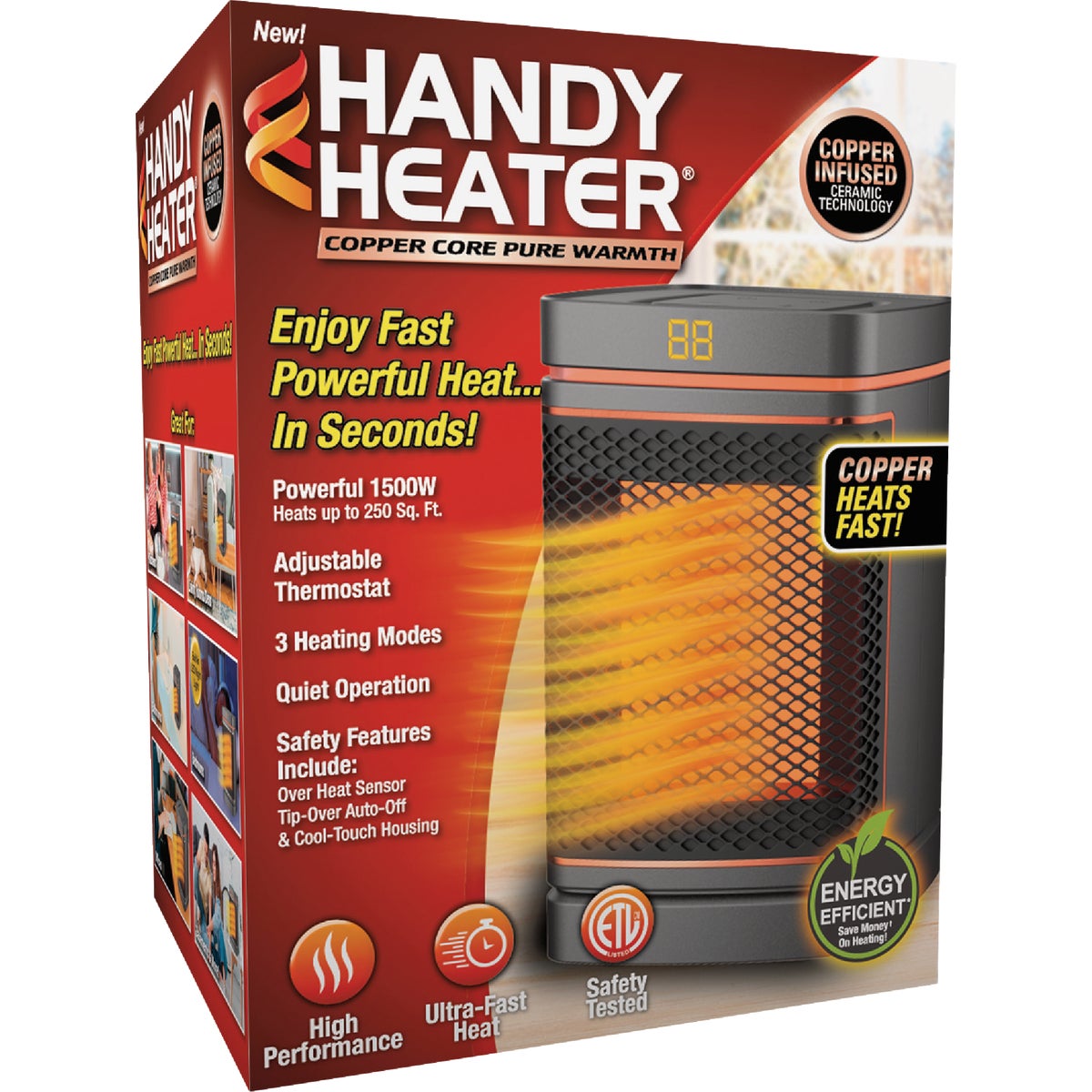 Handy Heater Copper Core Ceramic Space Heater
