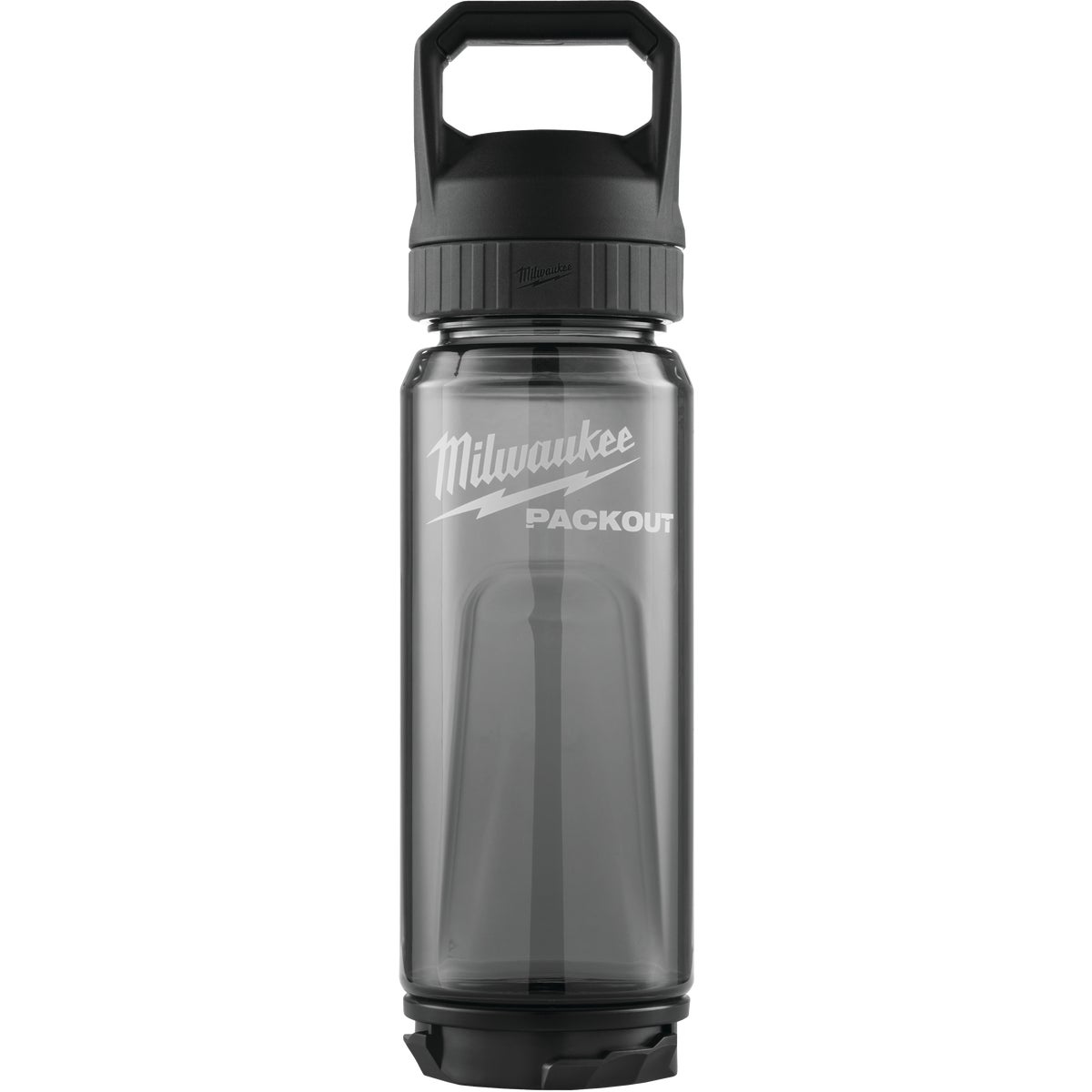 Milwaukee PACKOUT 25 Oz. Plastic Bottle with Chug Lid, Black