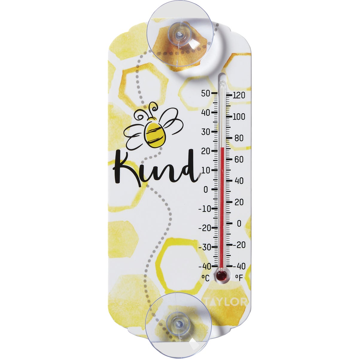 Taylor Bee Kind Thermometer With Suction Cups