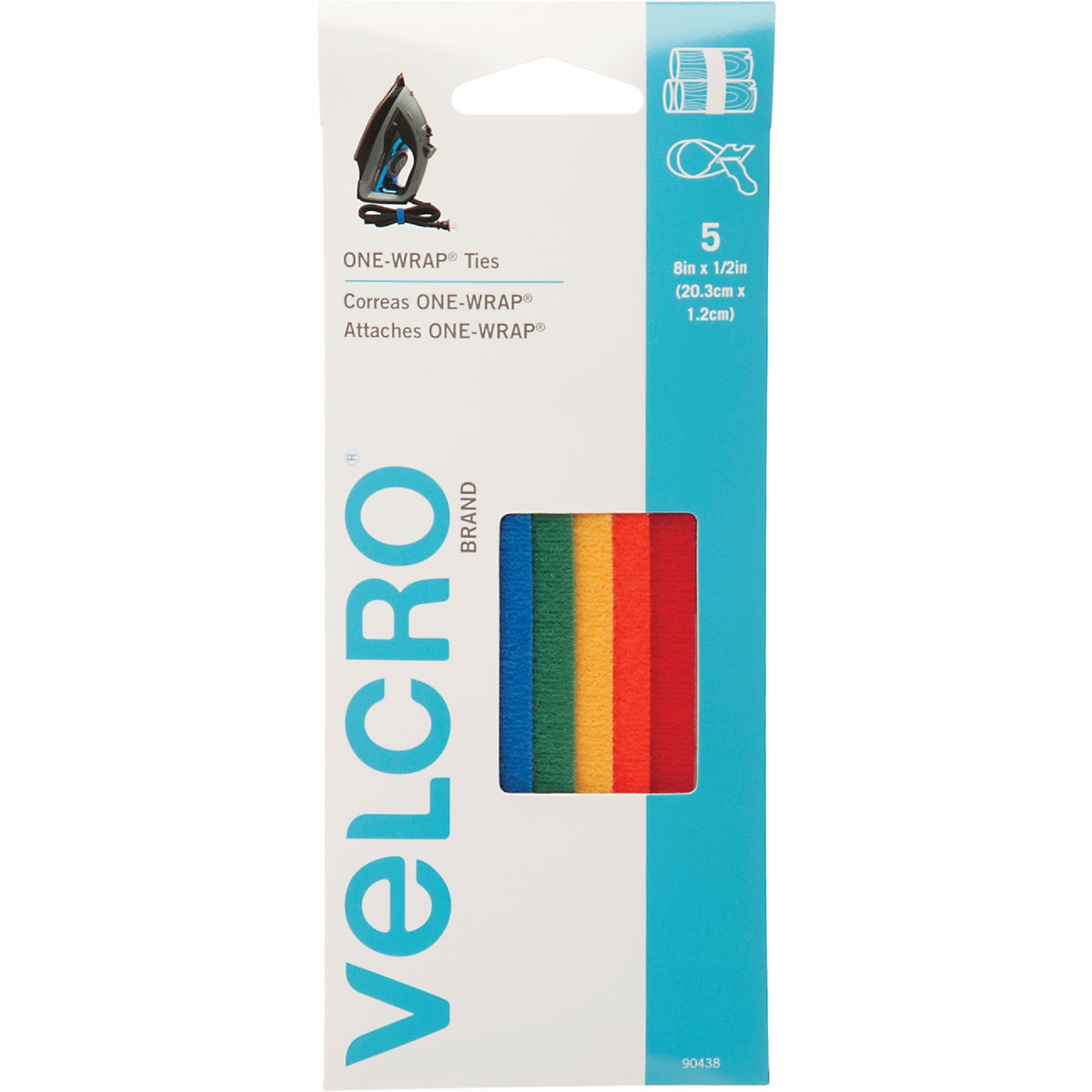 Velcro(r) Brand Fasteners - ONE-WRAP Roll, Double-Sided, Self