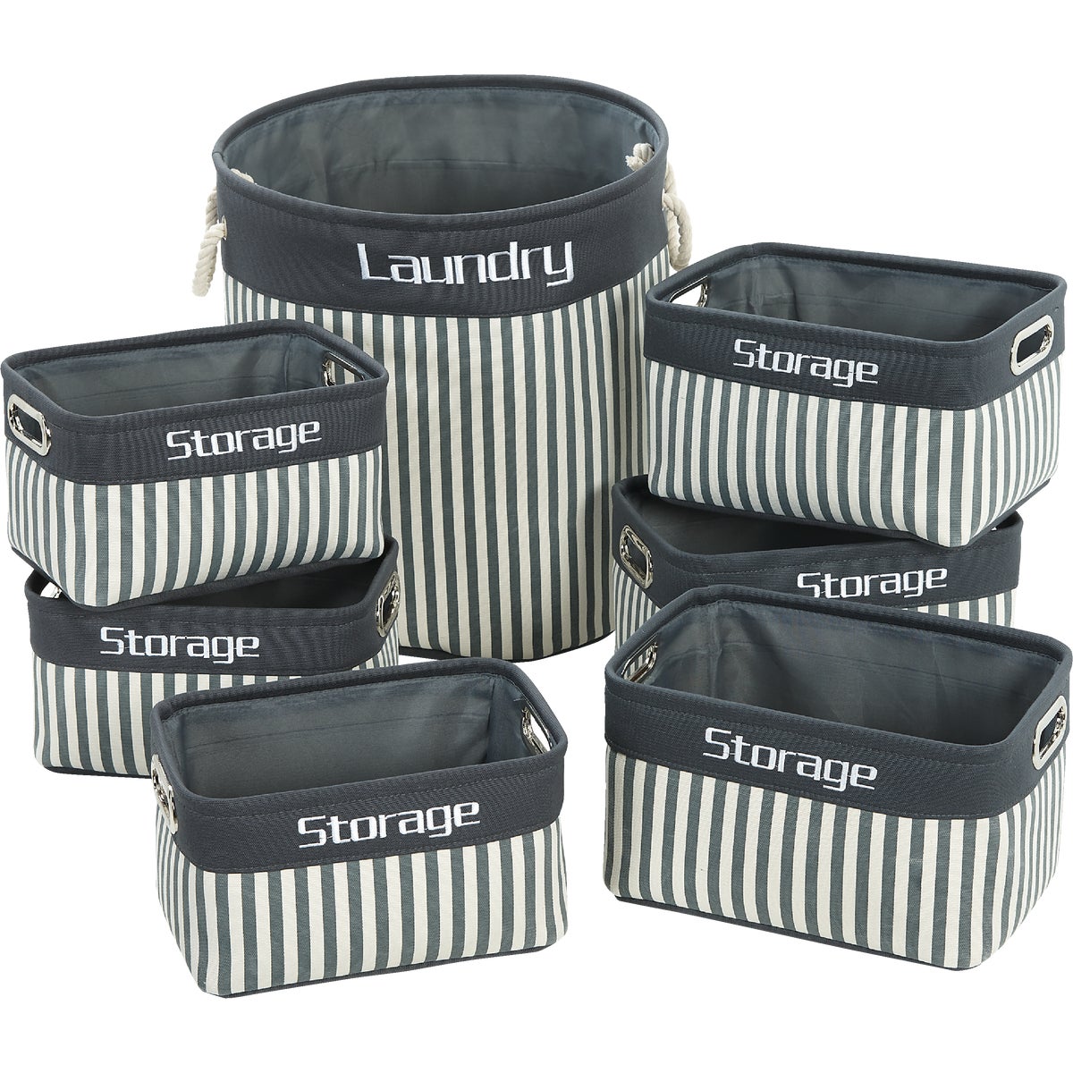 Home Impressions 7-Piece Laundry & Storage Basket Set