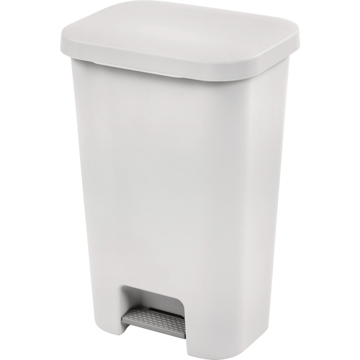 Sterilite 11.9 Gal./45 L White StepOn Wastebasket