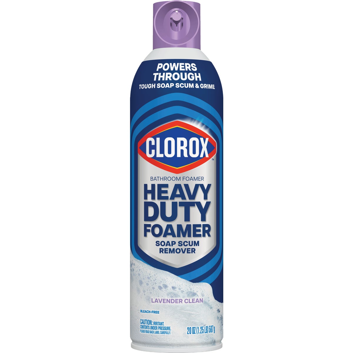 Clorox 20 Oz. Heavy Duty Soap Scum Remover Foaming Action Bathroom Cleaner, Lavender Clean