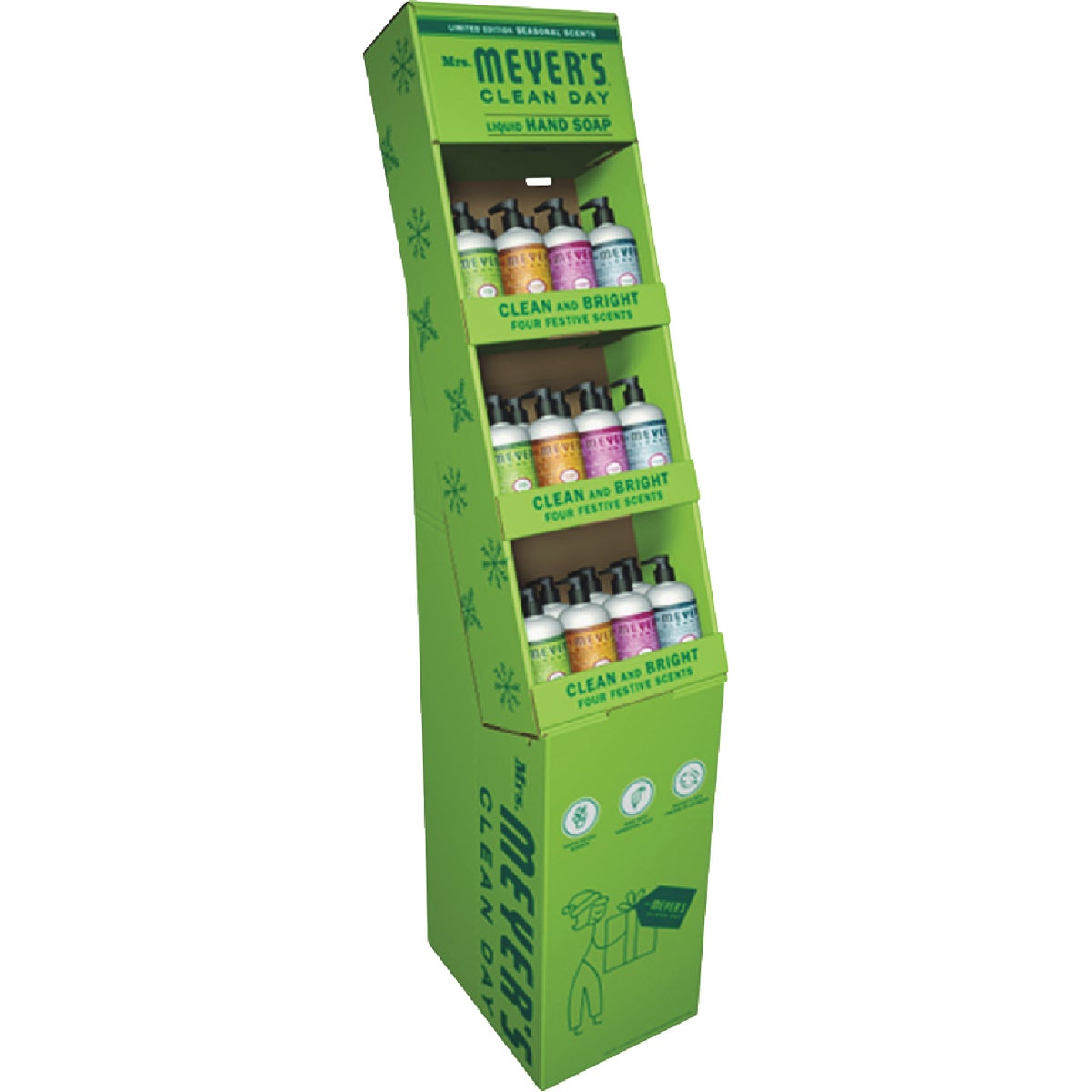 Mrs. Meyer's Holiday Seasonal Floor Display (24-Piece)