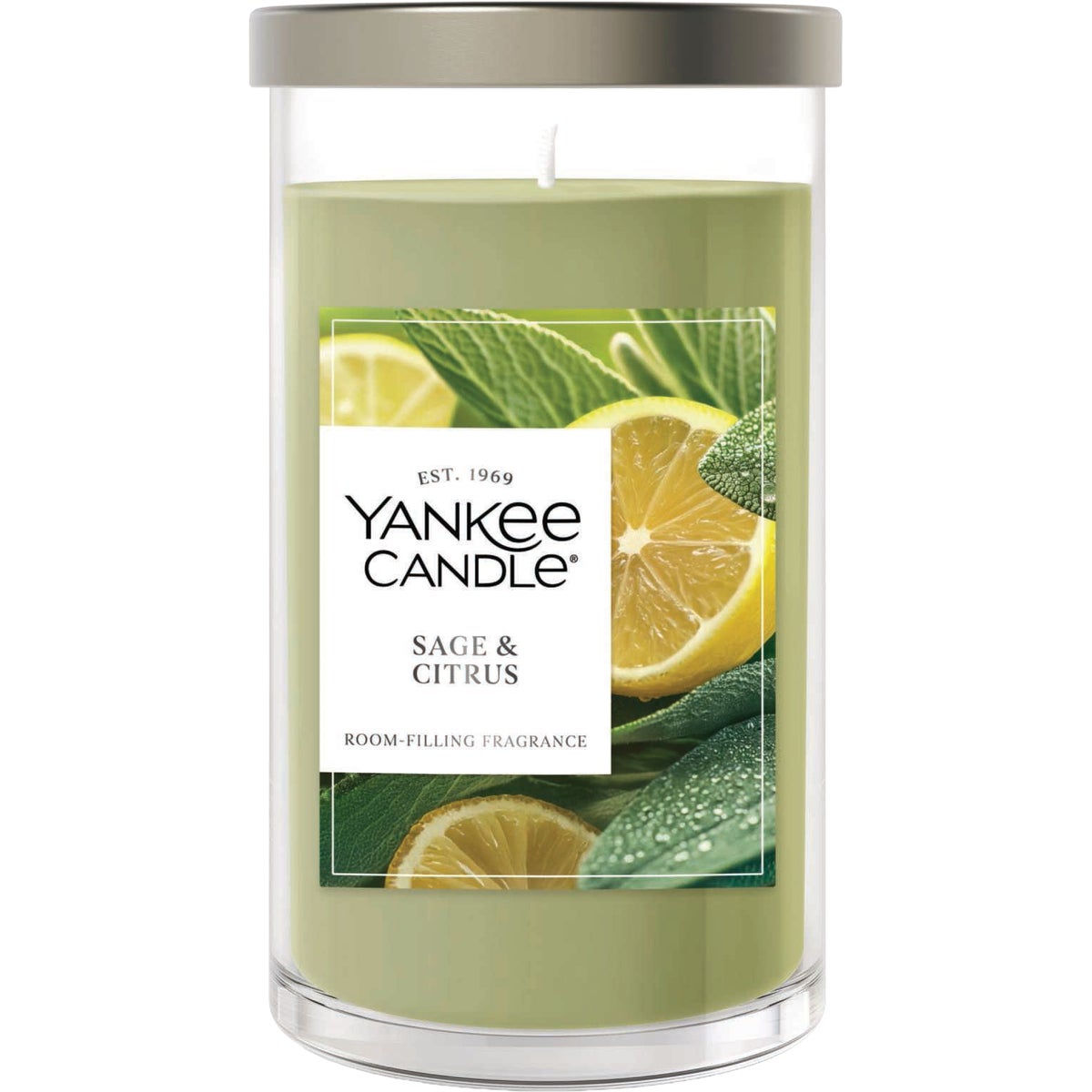 Yankee Candle 14-1/4 Oz. Sage & Citrus Medium Pillar Candle