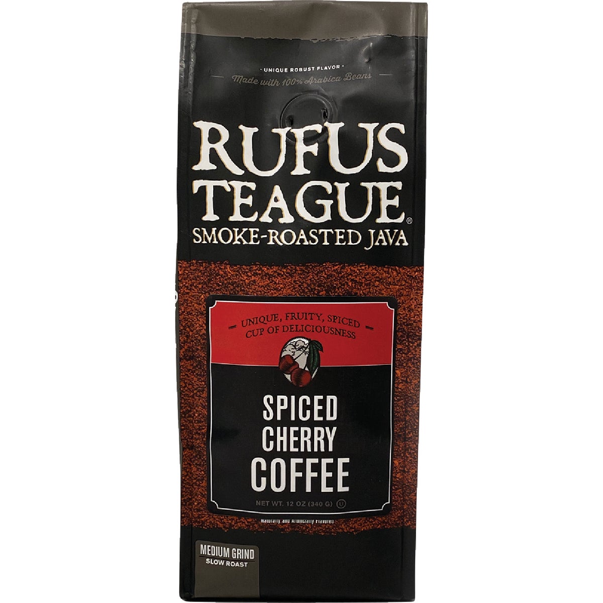 Rufus Teague 12 Oz. Smoke Roasted Coffee, Spiced Cherry, Medium Grind
