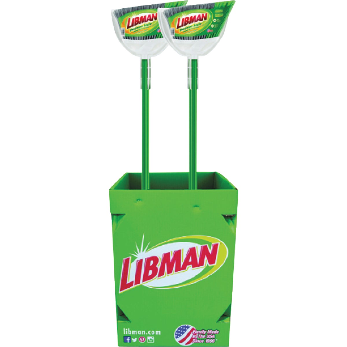 Libman Precision Angle Broom with Dustpan Display (12-Piece)