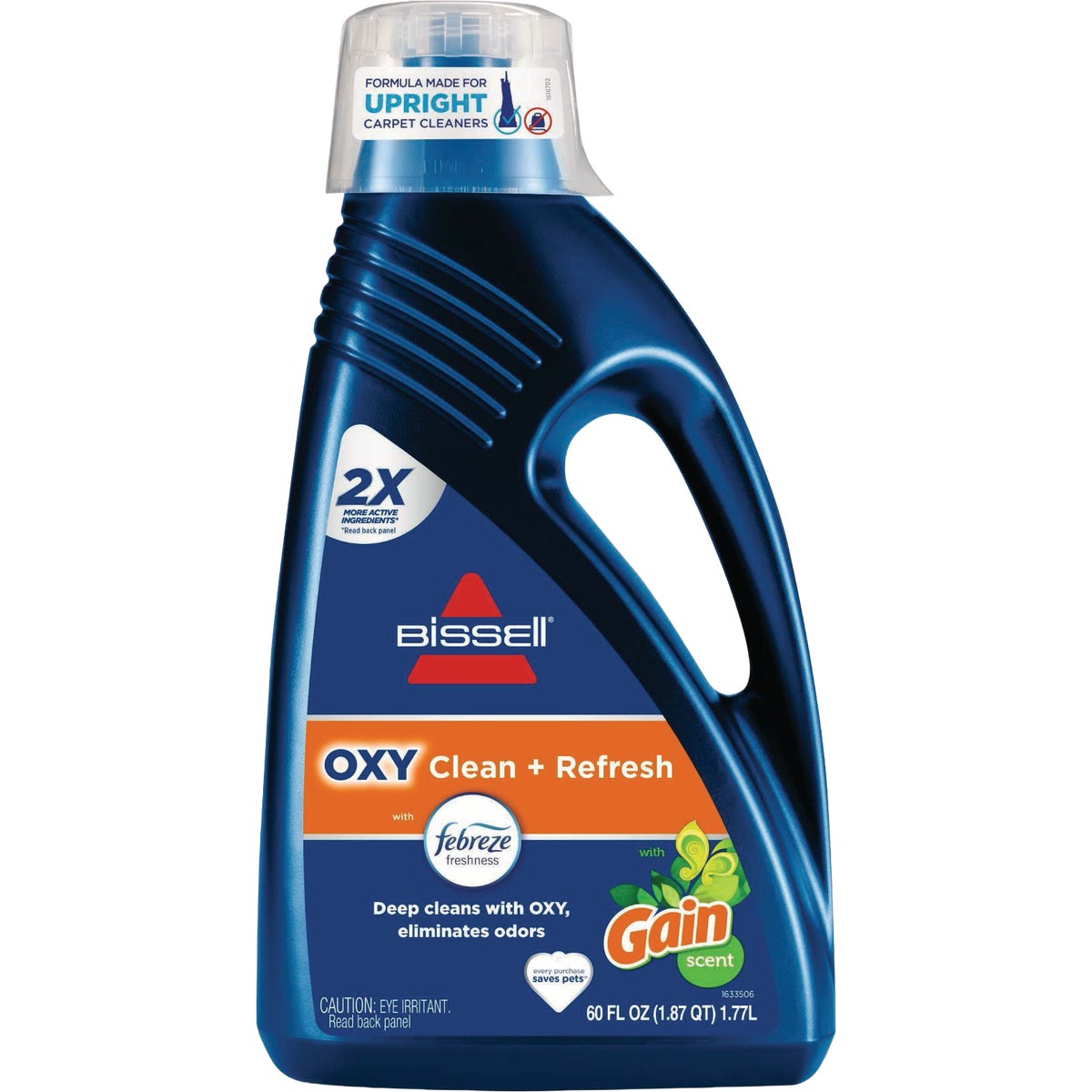 Bissell 60 Oz. OXY Clean + Refresh Carpet Cleaner with Febreze, Gain Original Scent