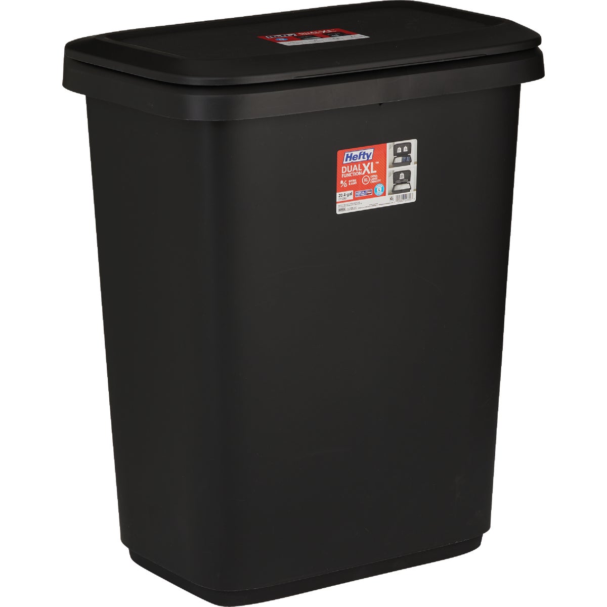 Hefty 20.4 Gal. Dual Function Trash Can