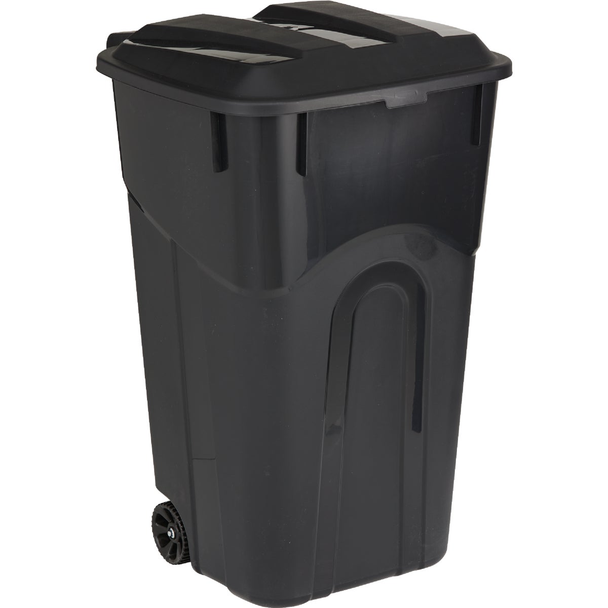 United Solutions Rough and Rugged 32 Gal. Wheeled Trash Can with Attached Lid