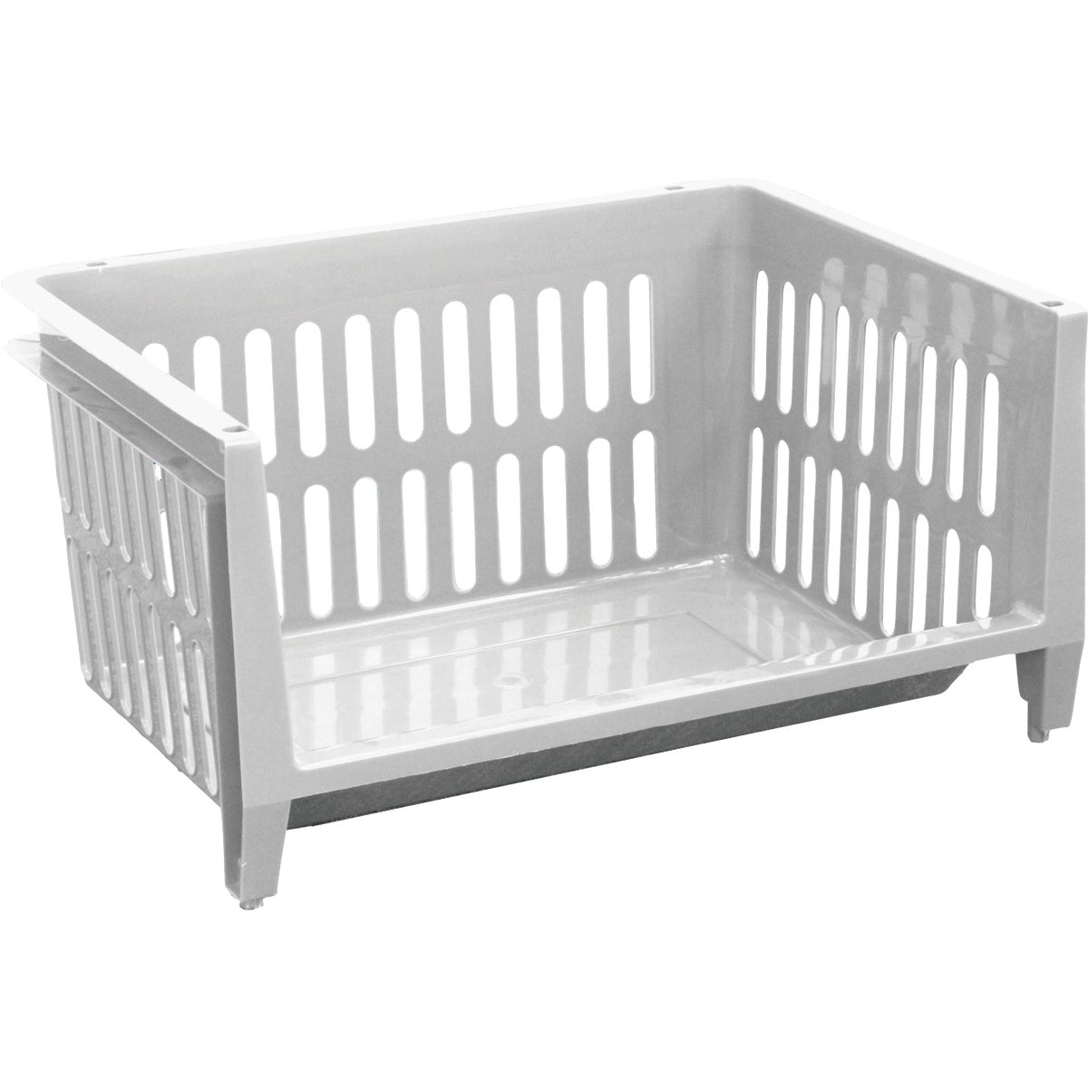 GSC White Jumbo Stacking Basket