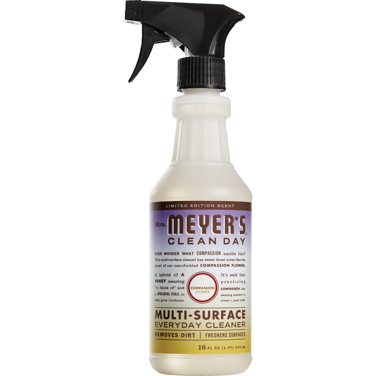 Mrs. Meyer's Clean Day 16 Oz. Compassion Flower Multi-Surface Everyday Cleaner