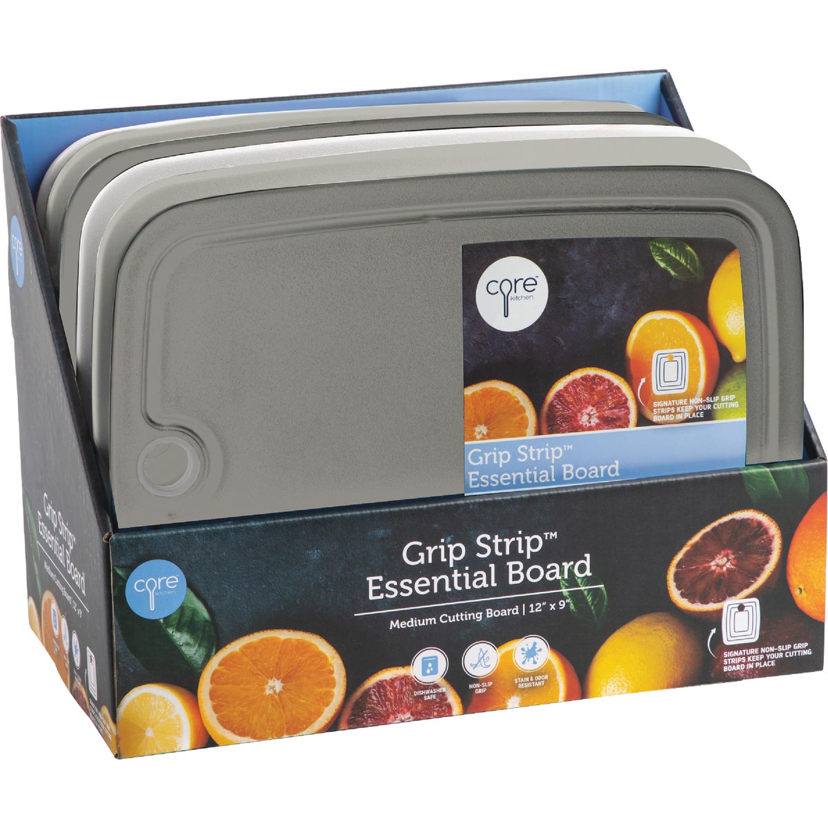 Core Kitchen Essential Grip Strip 9 In. x 12 In. Medium Cutting Board