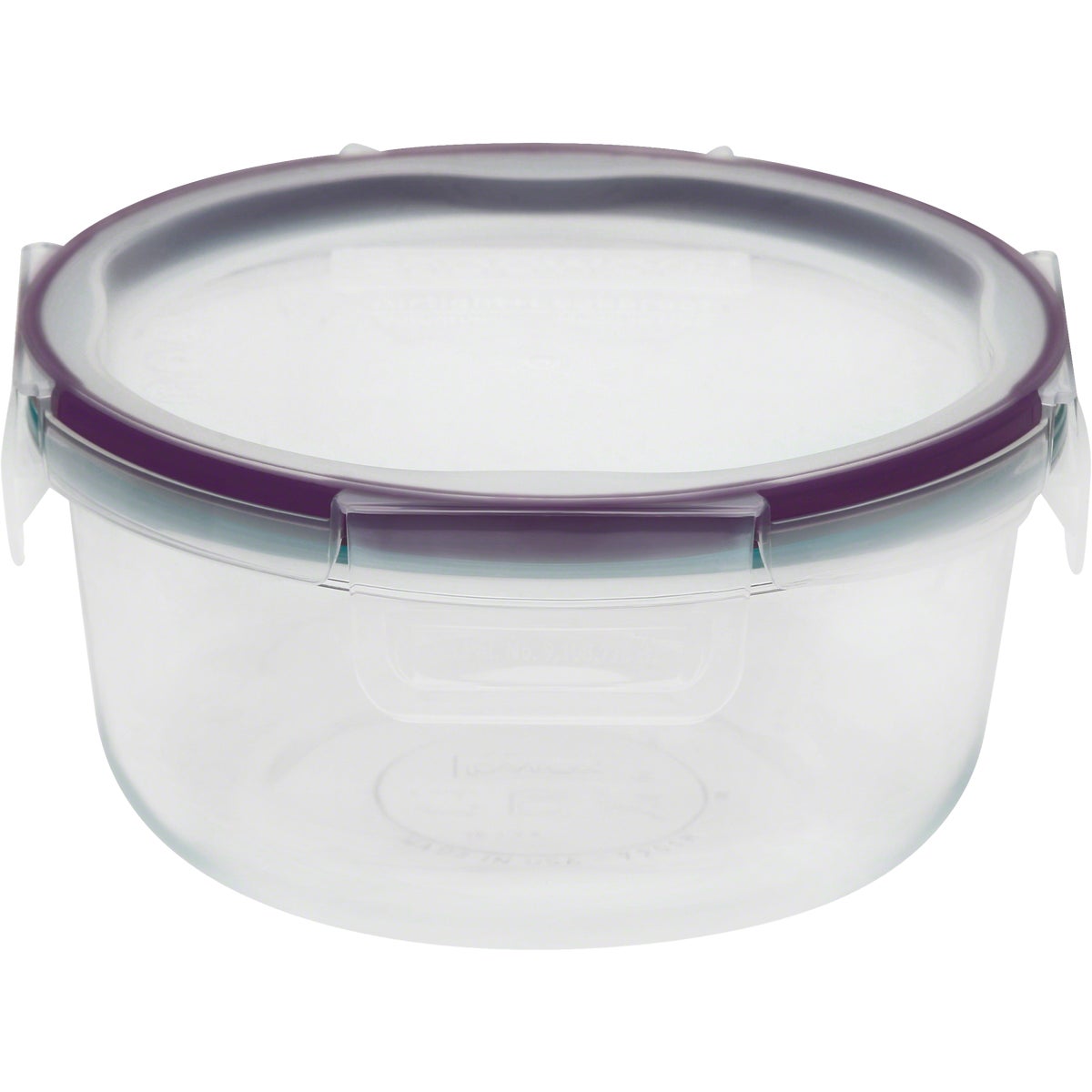 Snapware Total Solution 4-Cup Round Pyrex Glass Storage Container with Lid