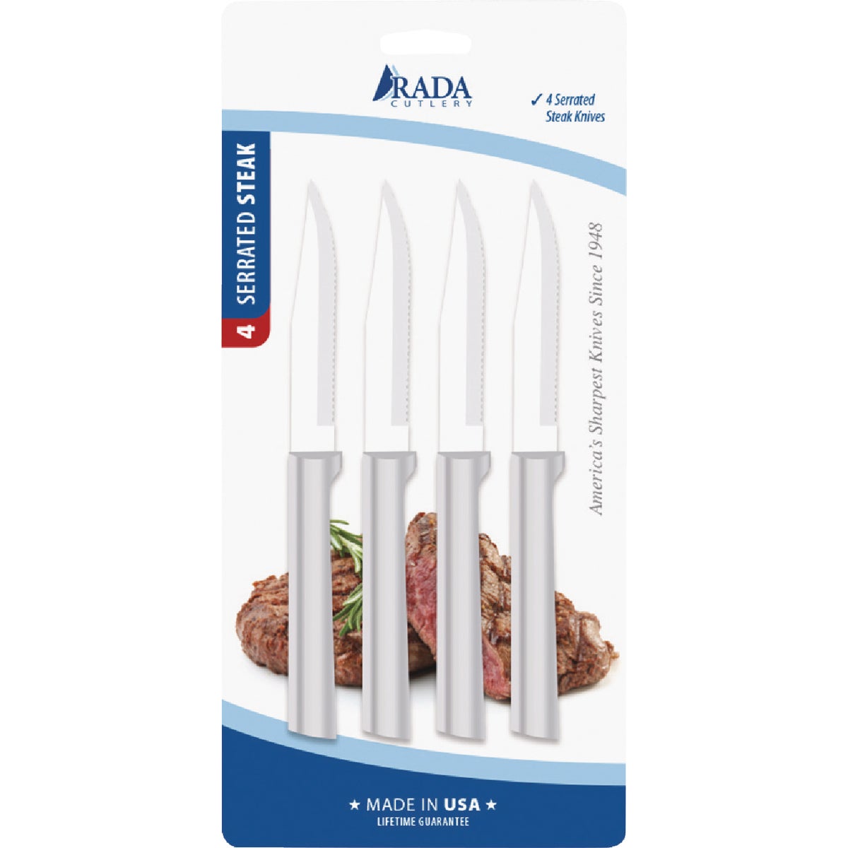 Rada Cutlery 4-Piece Serrated Steak Knife Set