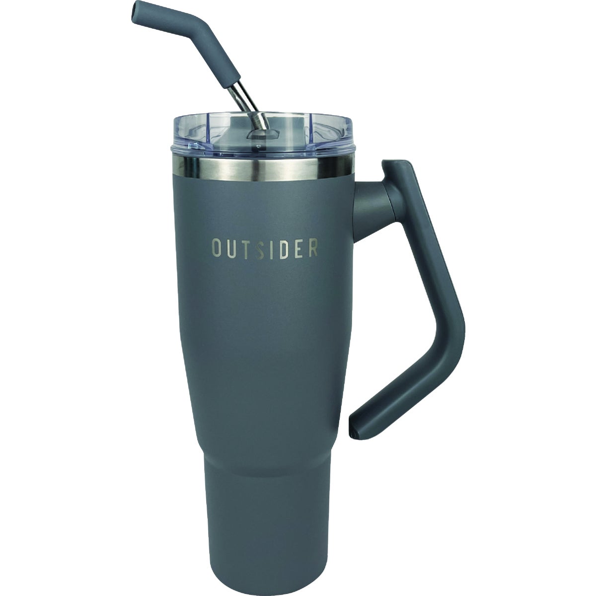 Outsider 40 Oz. Insulated Tumbler with Swivel Handle, Charcoal