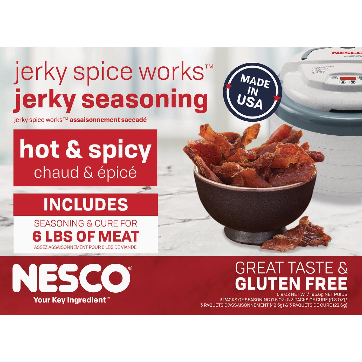 Nesco Hot & Spicy Jerky Seasoning, 6 Lb. Yield