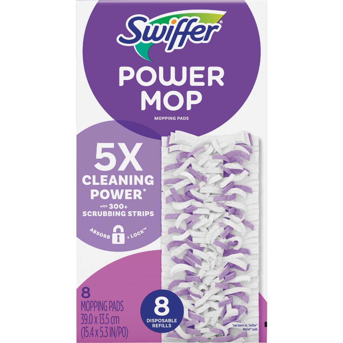 Swiffer PowerMop Multi-Surface Mopping Pad Refill (8-Count)
