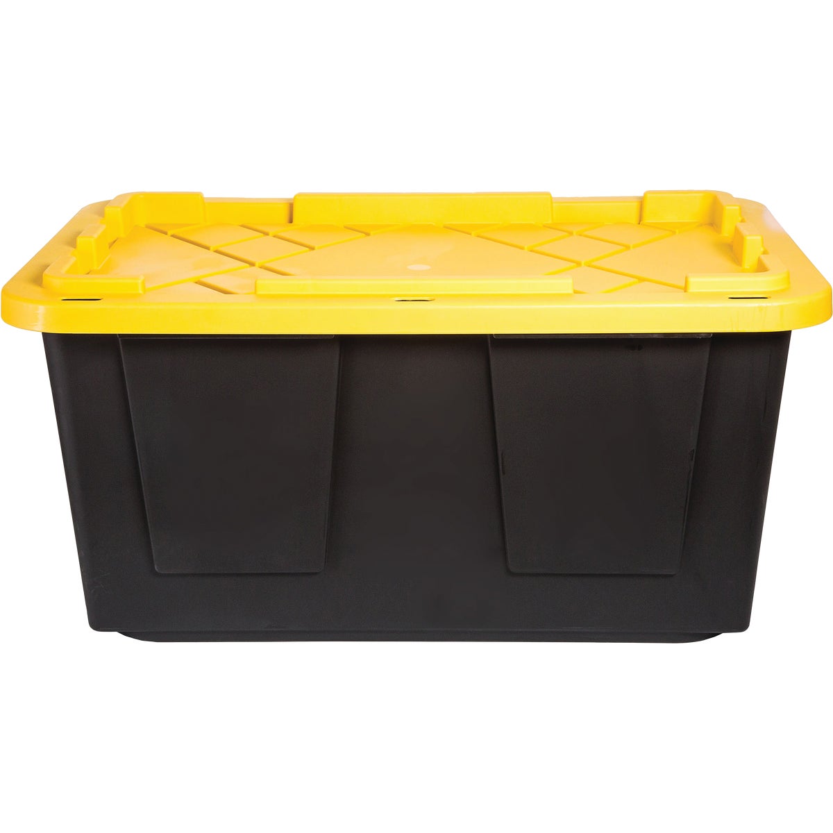 Greenmade 27 Gal. Black/Yellow Pro Box Storage Tote