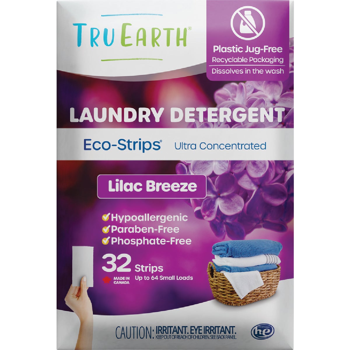 Tru Earth Eco-Strips Lilac Breeze Laundry Detergent