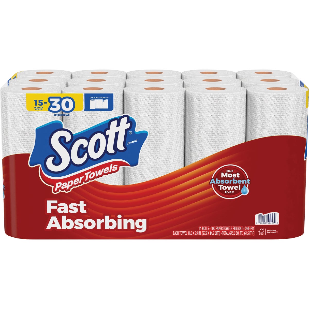 Scott Choose-A-Sheet Paper Towels (15-Mega Rolls)