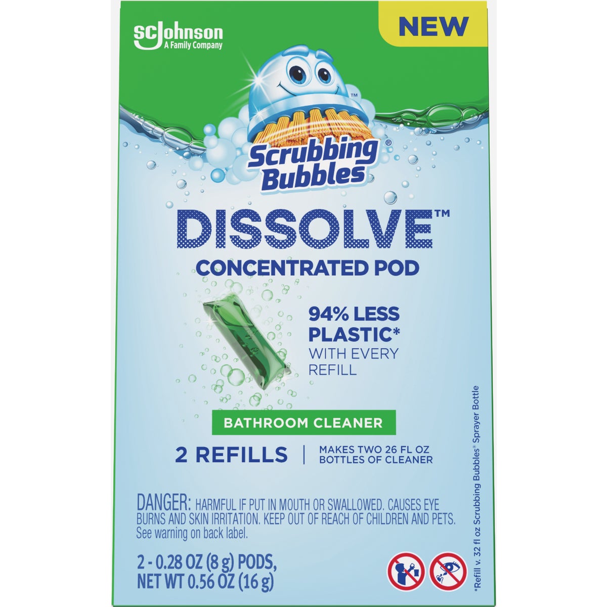 Scrubbing Bubbles Dissolve Concentrated Pod Bathroom Cleaner Refills (2-Pack)