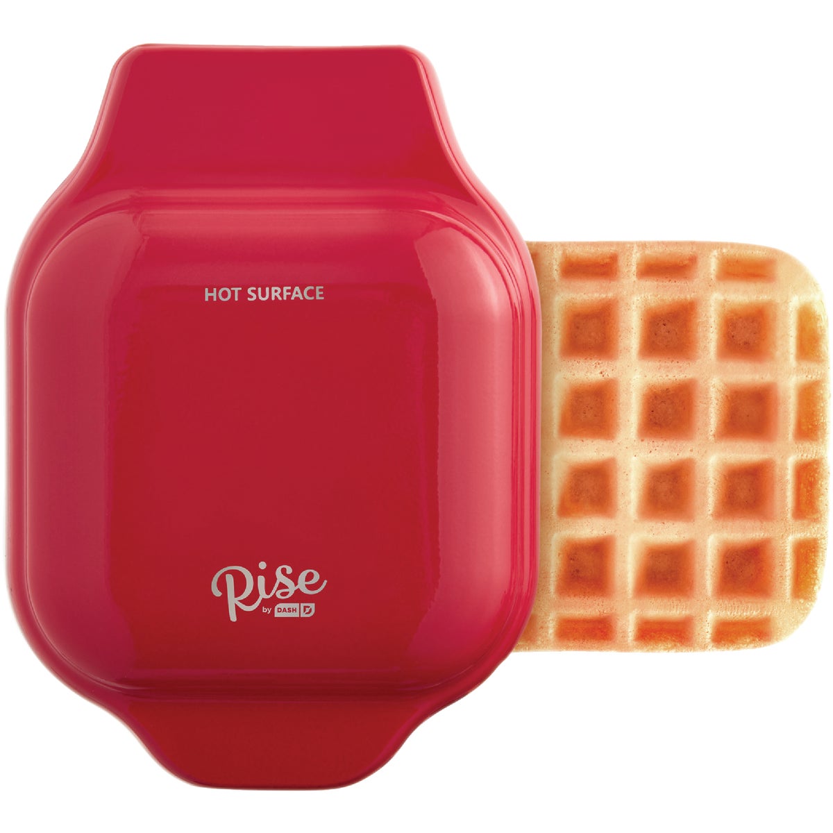 Rise by Dash 4 In. Red Mini Waffle Maker