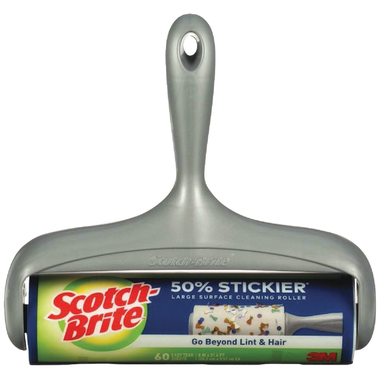 Scotch-Brite 50% Stickier Large Surface Lint Roller (60-Sheet)