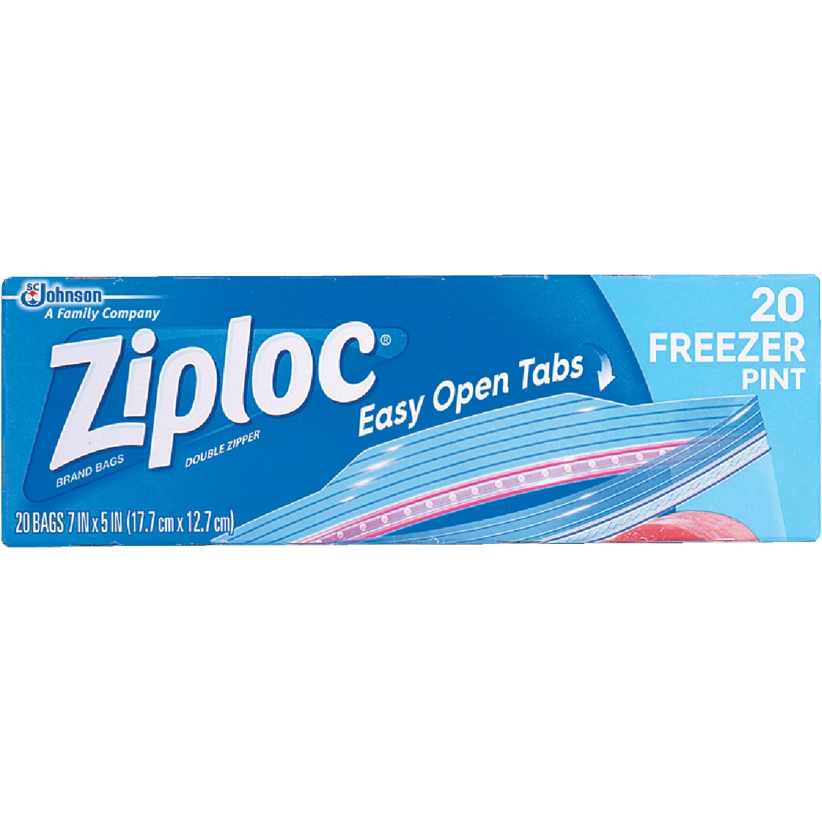 Ziploc Double Zipper Freezer Bag