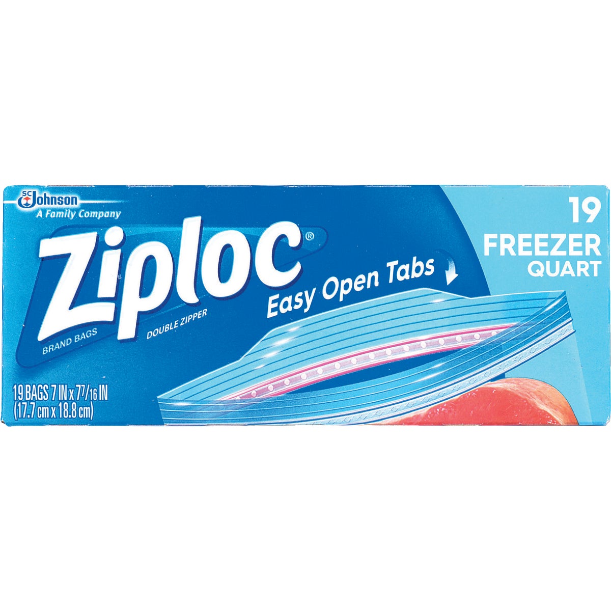 Ziploc Double Zipper Freezer Bag