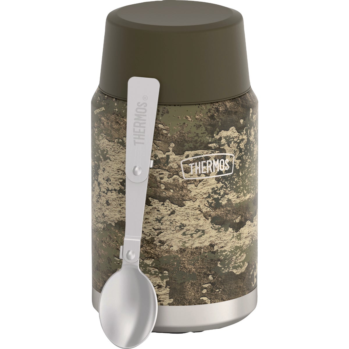 Thermos 24 Oz. Icon Camo Food Jar with Stainless Steel Spoon