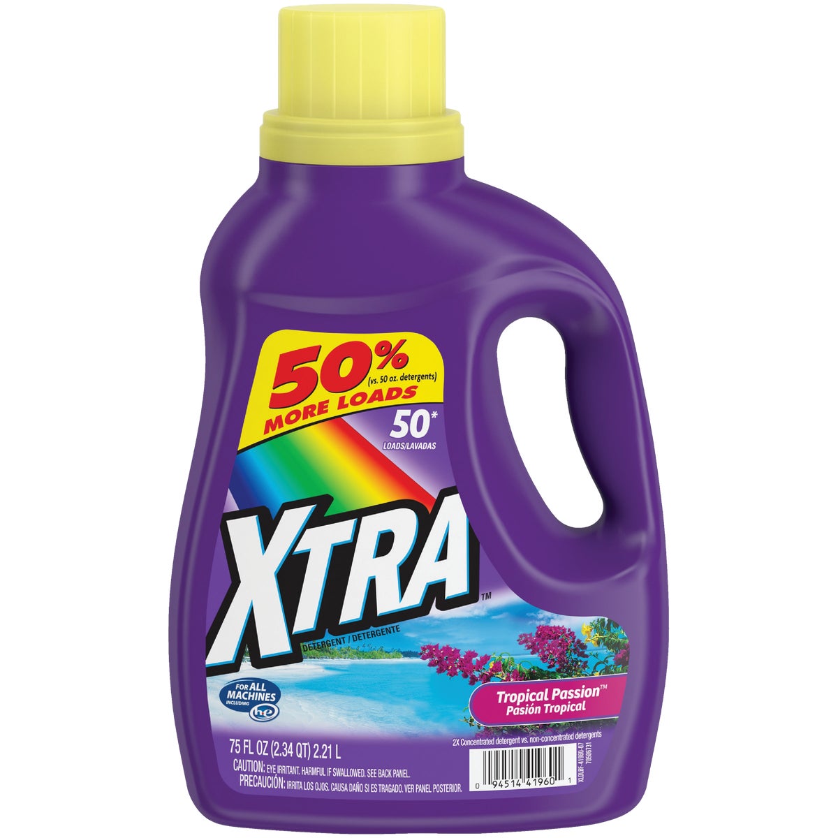 XTRA 75 Oz. Tropical Passion Liquid Laundry Detergent