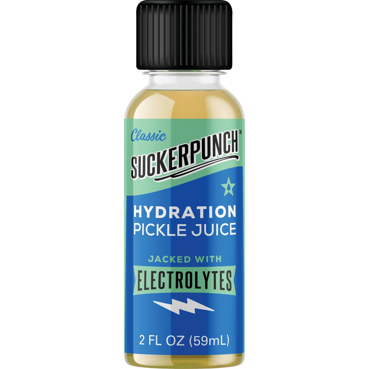 Sucker Punch 2 Oz. Hydrating Pickle Juice Beverage Shot, Dill Pickle