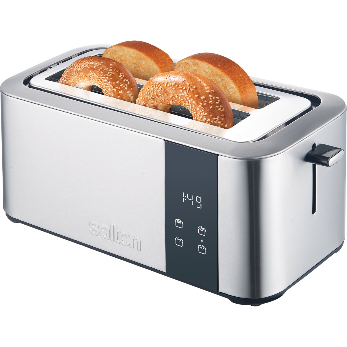 Salton 4-Slice Stainless Steel Long Slot Toaster