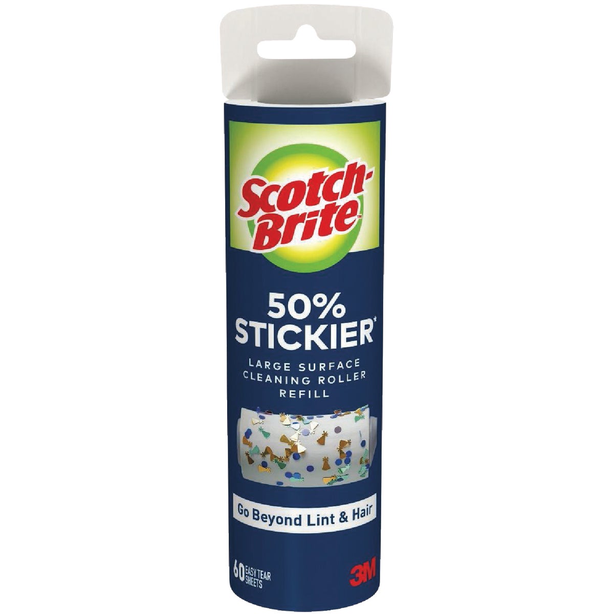 Scotch-Brite 50% Stickier Large Surface Lint Roller Refill (60-Count)