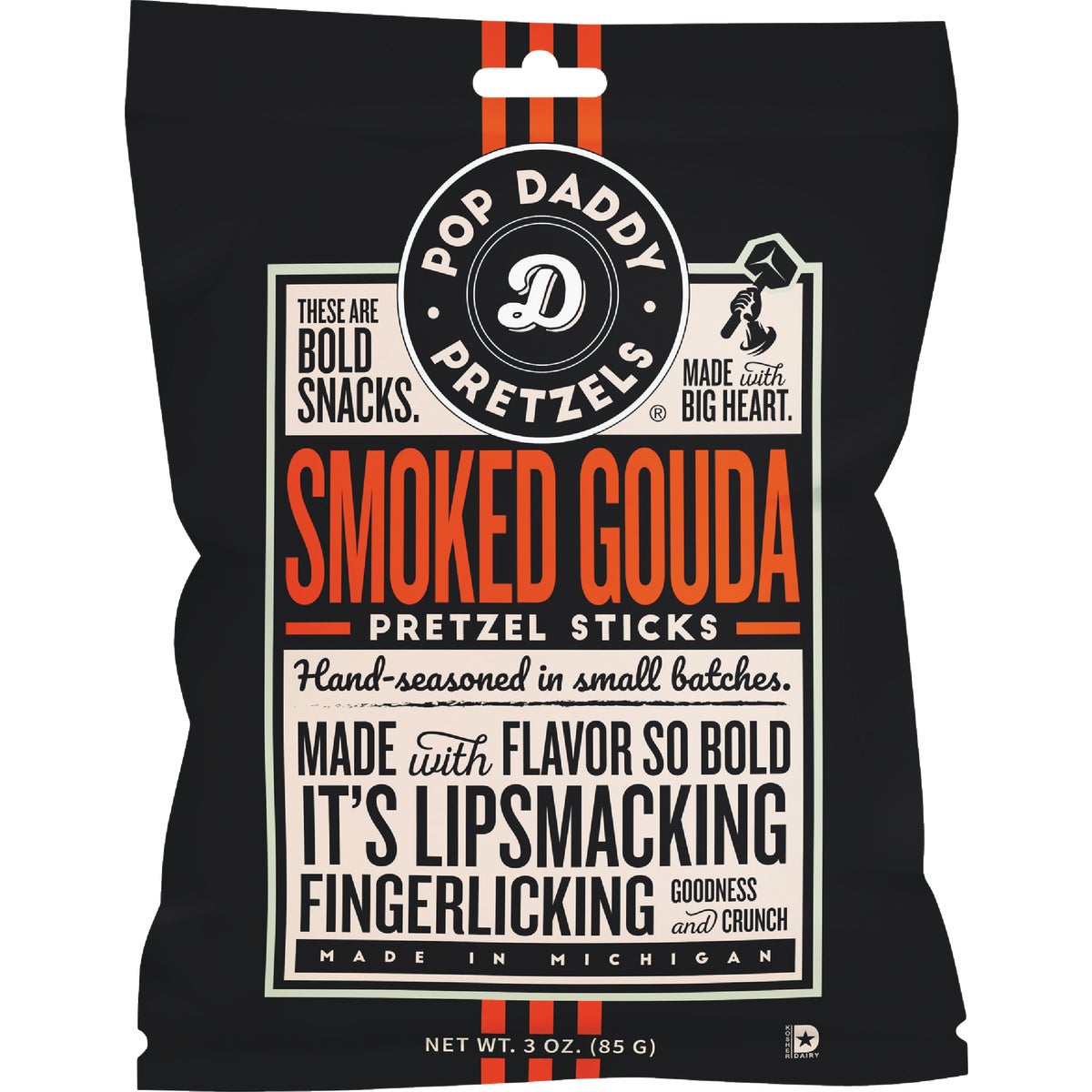 Pop Daddy 3 Oz. Smoked Gouda Pretzel Sticks