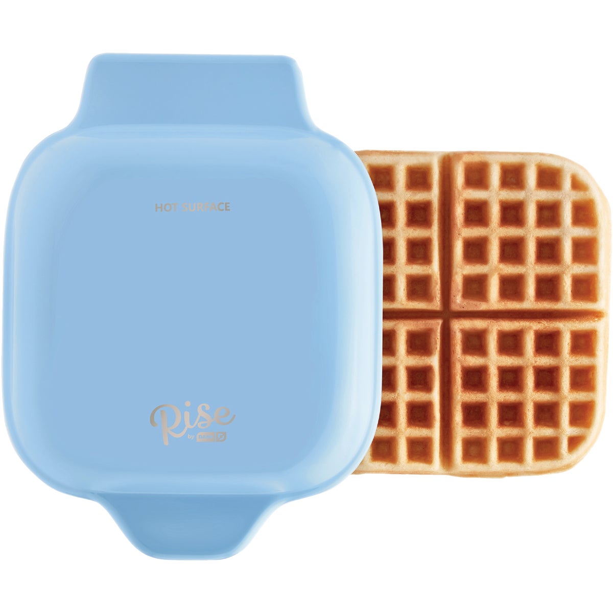 Rise By Dash 7 In. Blue Waffle Maker
