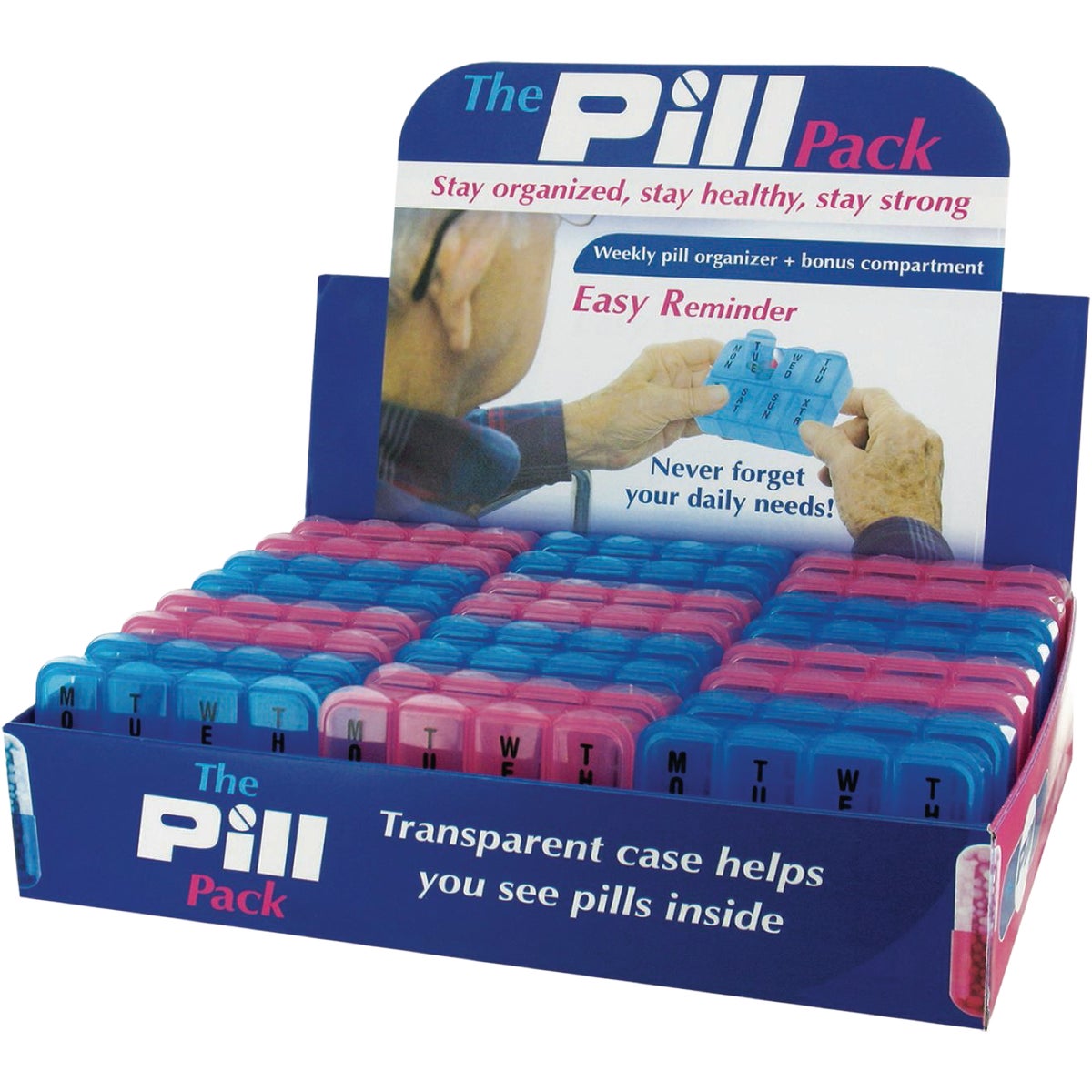 DM Merchandising 7-Day Plastic Pill Box/Organizer