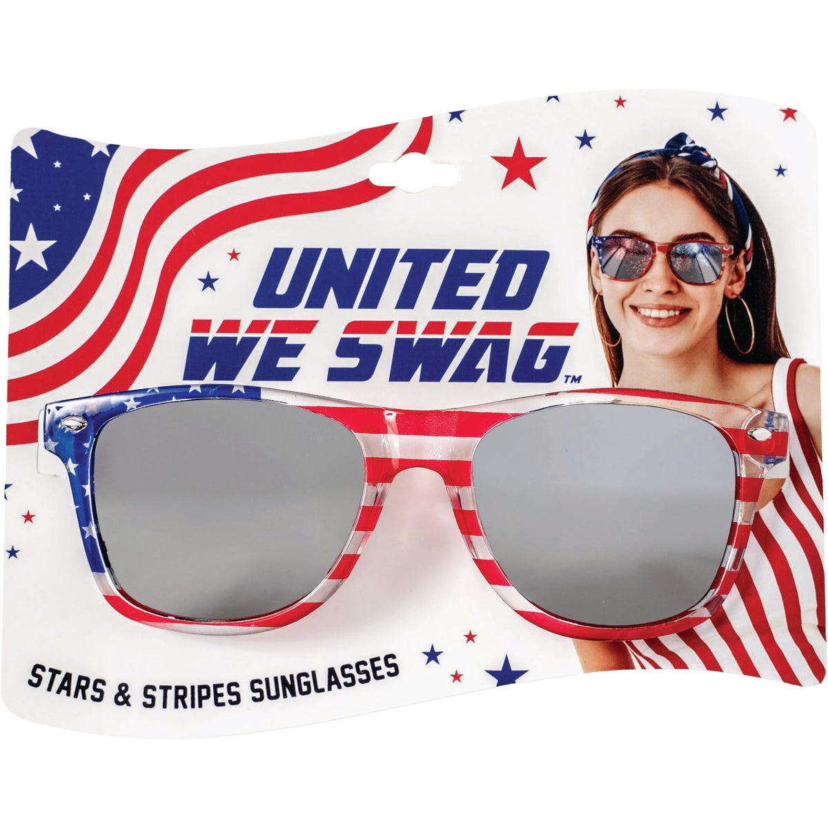 Patriot Pride Stars & Stripes Mirrored Sunglasses