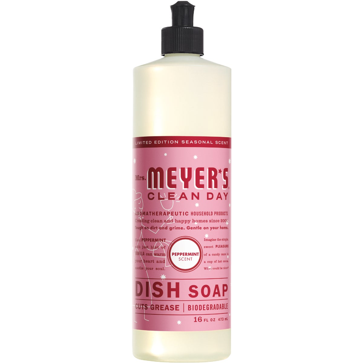 Mrs. Meyer's Clean Day 16 Oz. Peppermint Liquid Dish Soap